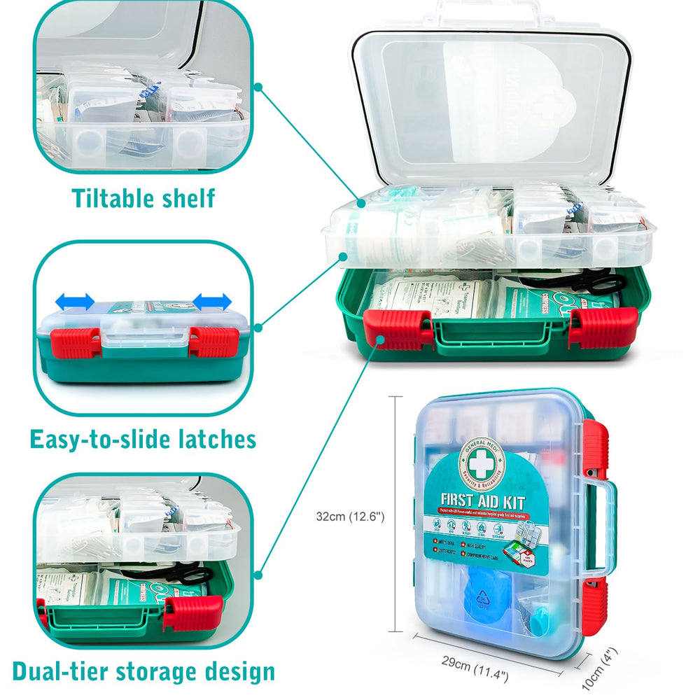 General Medi hospital-grade supplies neatly organized for fast access.