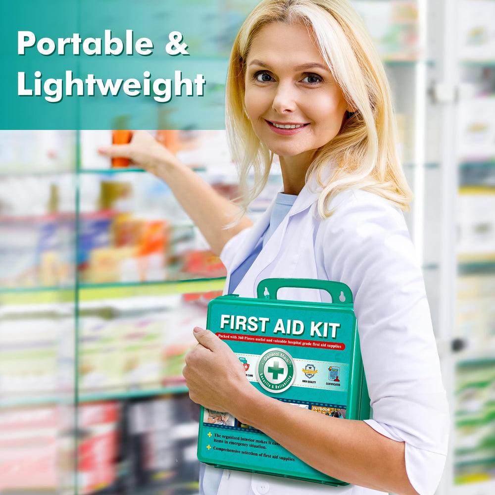 General Medi travel-ready kit in a car for emergencies.
