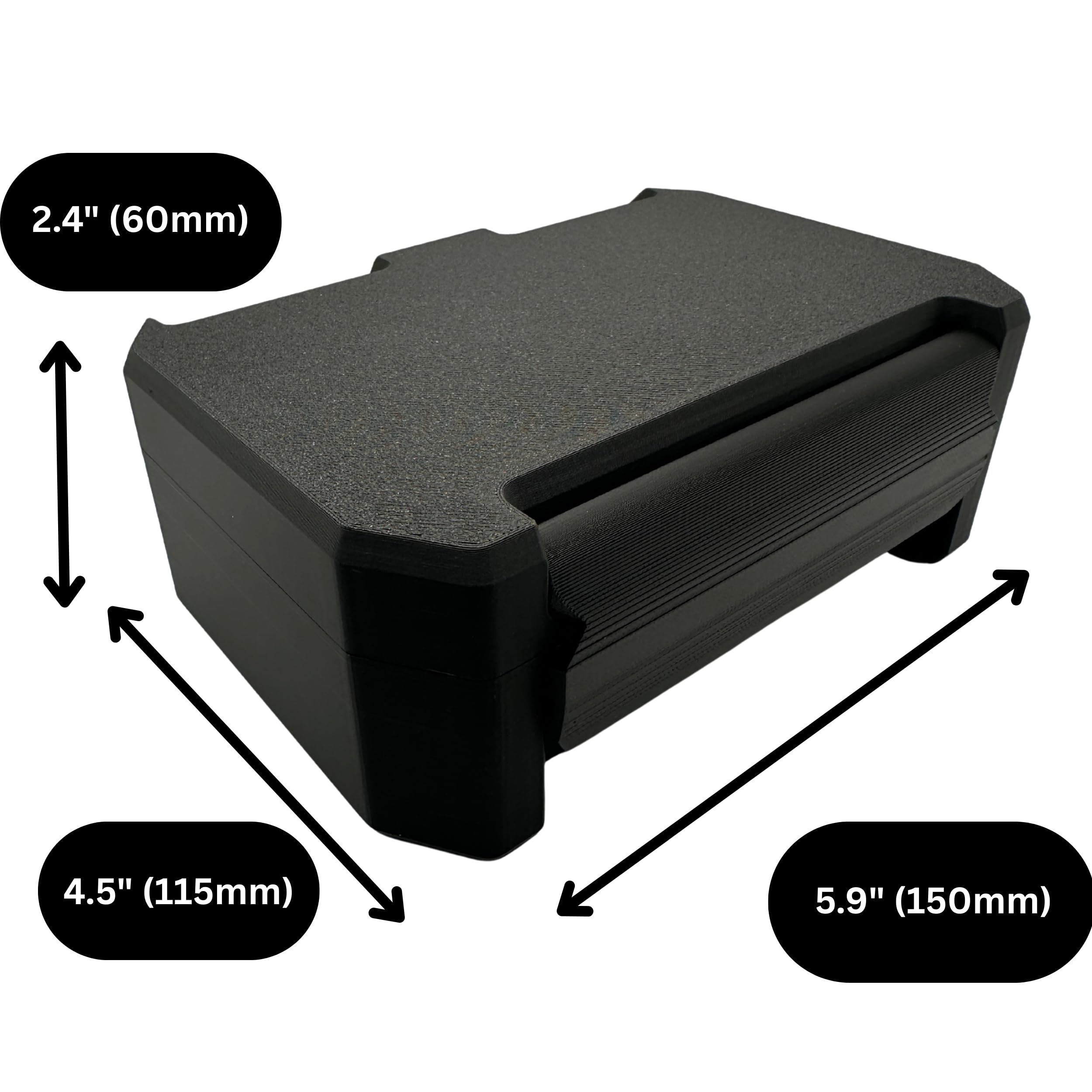 Generic case closed with secure lid ideal for daily home storage