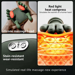 Generic 4D kneading action simulating human hands on neck area