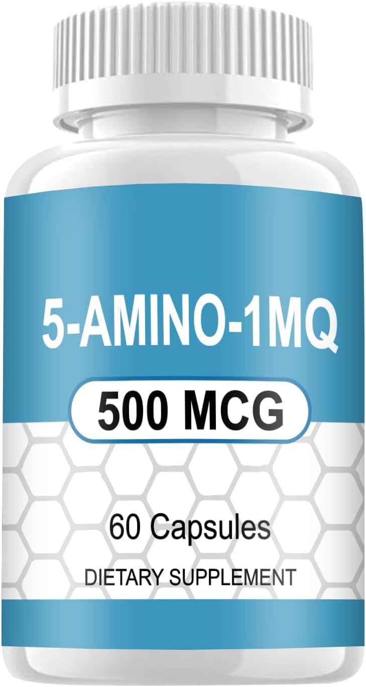 Generic 5 Amino 1mq supplement capsules, 500mcg per capsule, for daily wellness.
