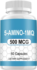Generic 5 Amino 1mq supplement capsules, 500mcg per capsule, for daily wellness.