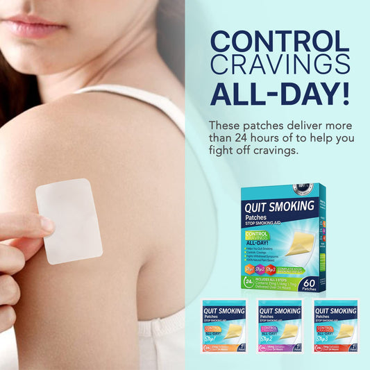 Generic 60mg Quit Smoking Patch Step 2 supports continued craving management.