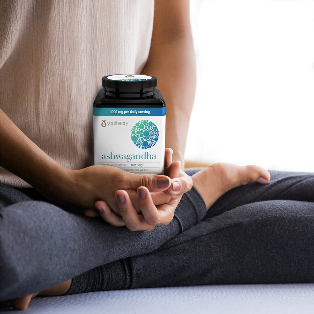 Generic ashwagandha KSM-66 capsules close-up highlighting vegan capsules.
