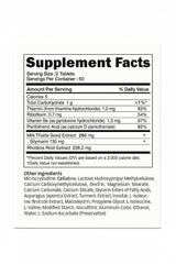 Generic A.T.O.M.Y Rhodiola Milk Thistle tablets for daily metabolism and fatigue relief.