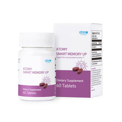 Generic Atomy Smart Memory Up bottle front view, plant-based formula for potential cognitive support.