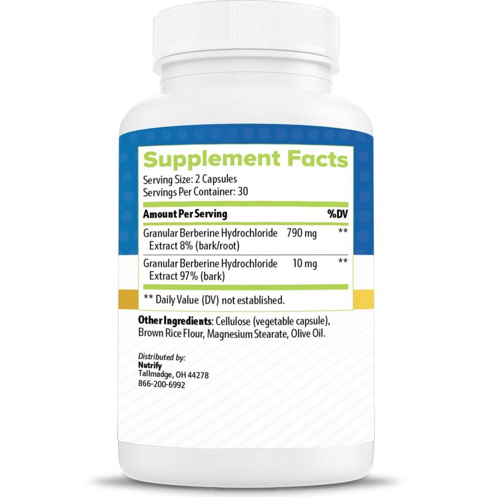 Generic Berbacil capsules close-up showing 800mg strength for easy daily use