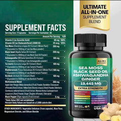 Generic Black Seed Oil capsules bottle — versatile nutrient support.