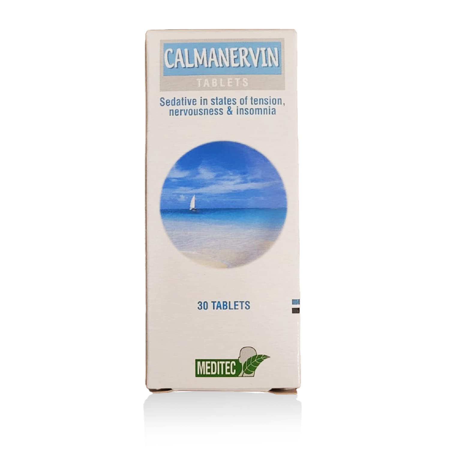 Generic Calmanervin bottle front highlights convenient daily use for tension support.