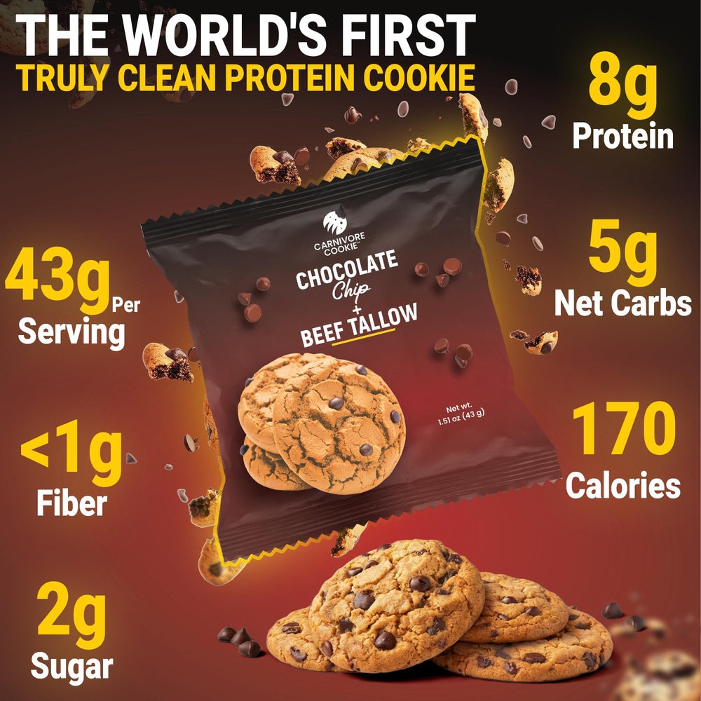 Generic Carnivore Cookies 12-pack display box for convenient snacking