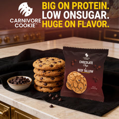 Generic Carnivore Cookies gluten-free label highlighting allergen-friendly quality
