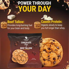 Generic Carnivore Cookies gym bag shot signaling on-the-go protein snack