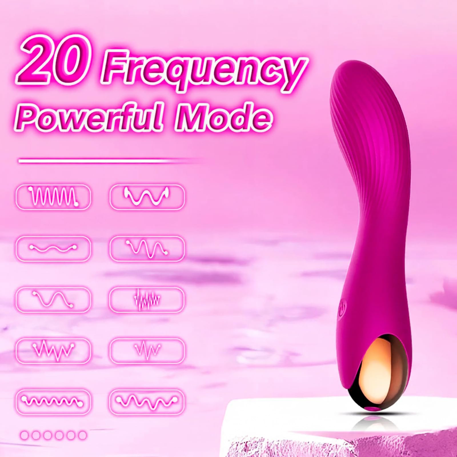 Generic cordless massager operating quietly for relaxation.