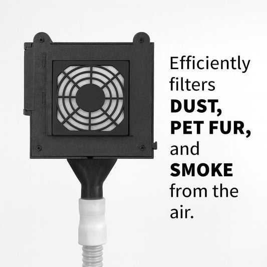 Generic CPAP hose dryer USB-powered design enables easy setup anywhere.