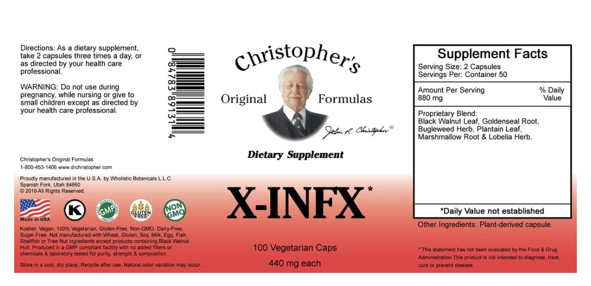 Generic Dr. Christopher’s vegetarian capsules show convenient daily capsules.