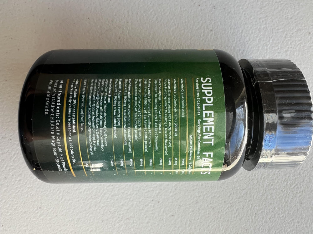 Generic Dual-bottle packaging — clear bundle for convenient comprehensive wellness.