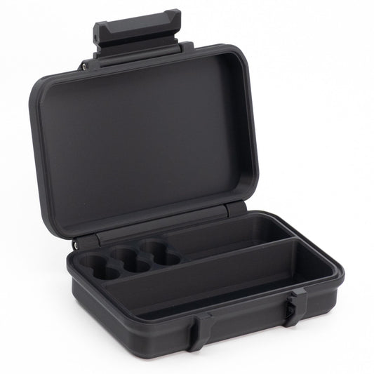 Generic travel kit view showing syringes and skin wipes for on-the-go injections.