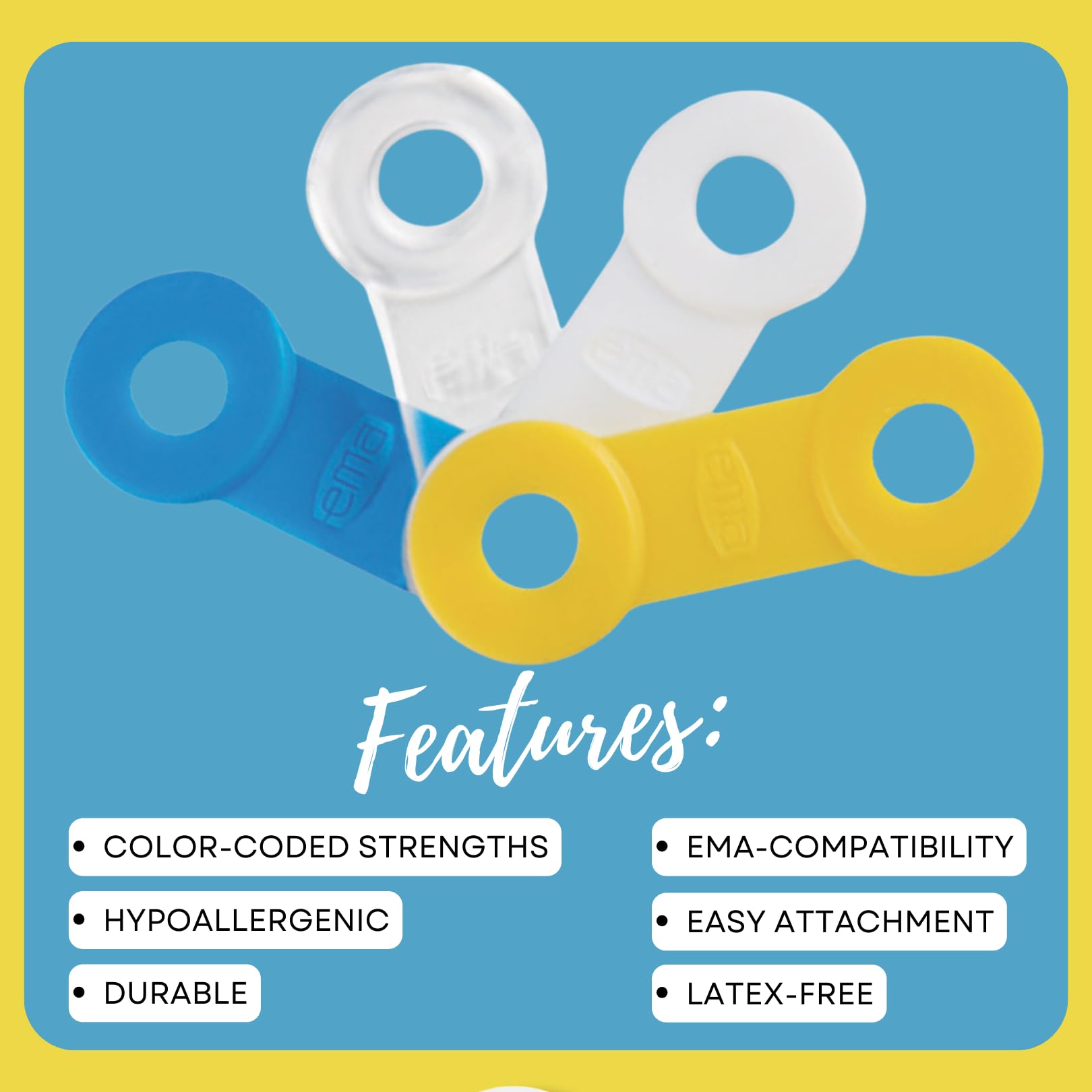 Color-coded strengths image showing White, Yellow, Blue, Clear options.