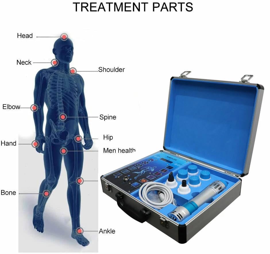 Generic Extracorporeal Shockwave machine display panel, intuitive controls for beginners.