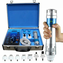 Generic Extracorporeal Shockwave machine front view, compact home-use design.