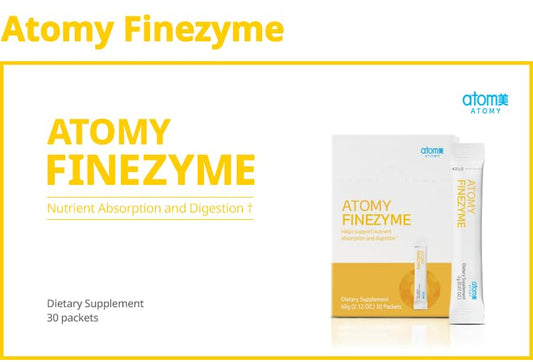 Generic Finezyme box front highlights convenient packaging for daily use.