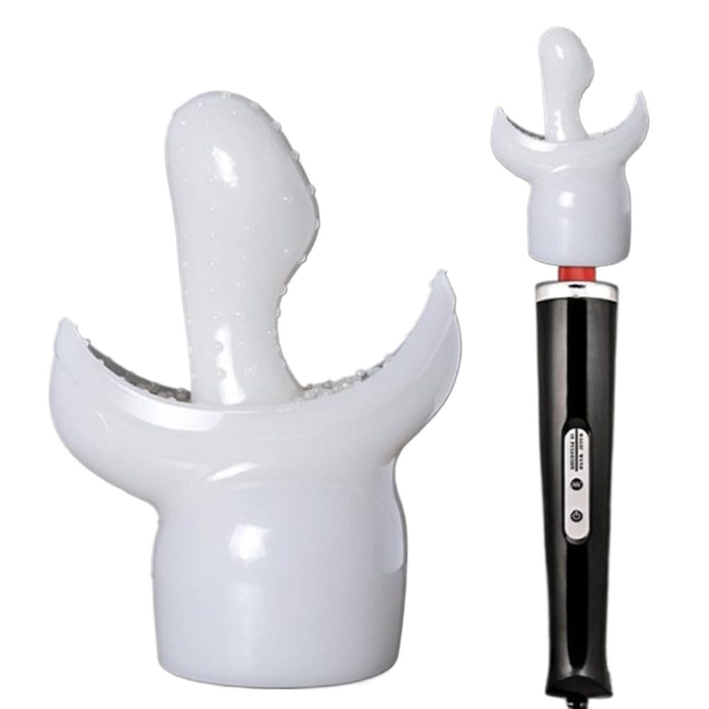 Generic five-piece attachment set enables customizable massage experiences.
