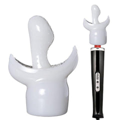 Generic five-piece attachment set enables customizable massage experiences.