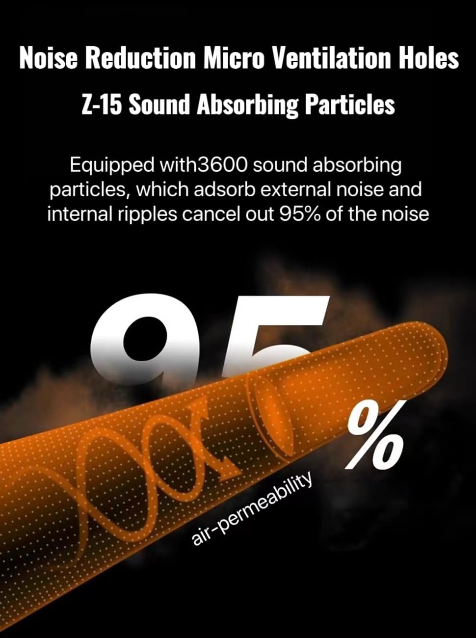 Generic foam earplugs with slow rebound for better seal and stability.