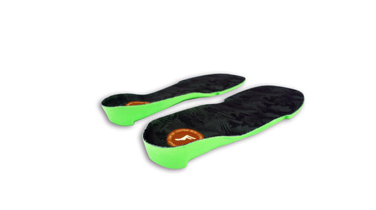 Generic FP Insoles Elite in-shoe fit demonstrates compatibility across sneakers, boots, and casual shoes
