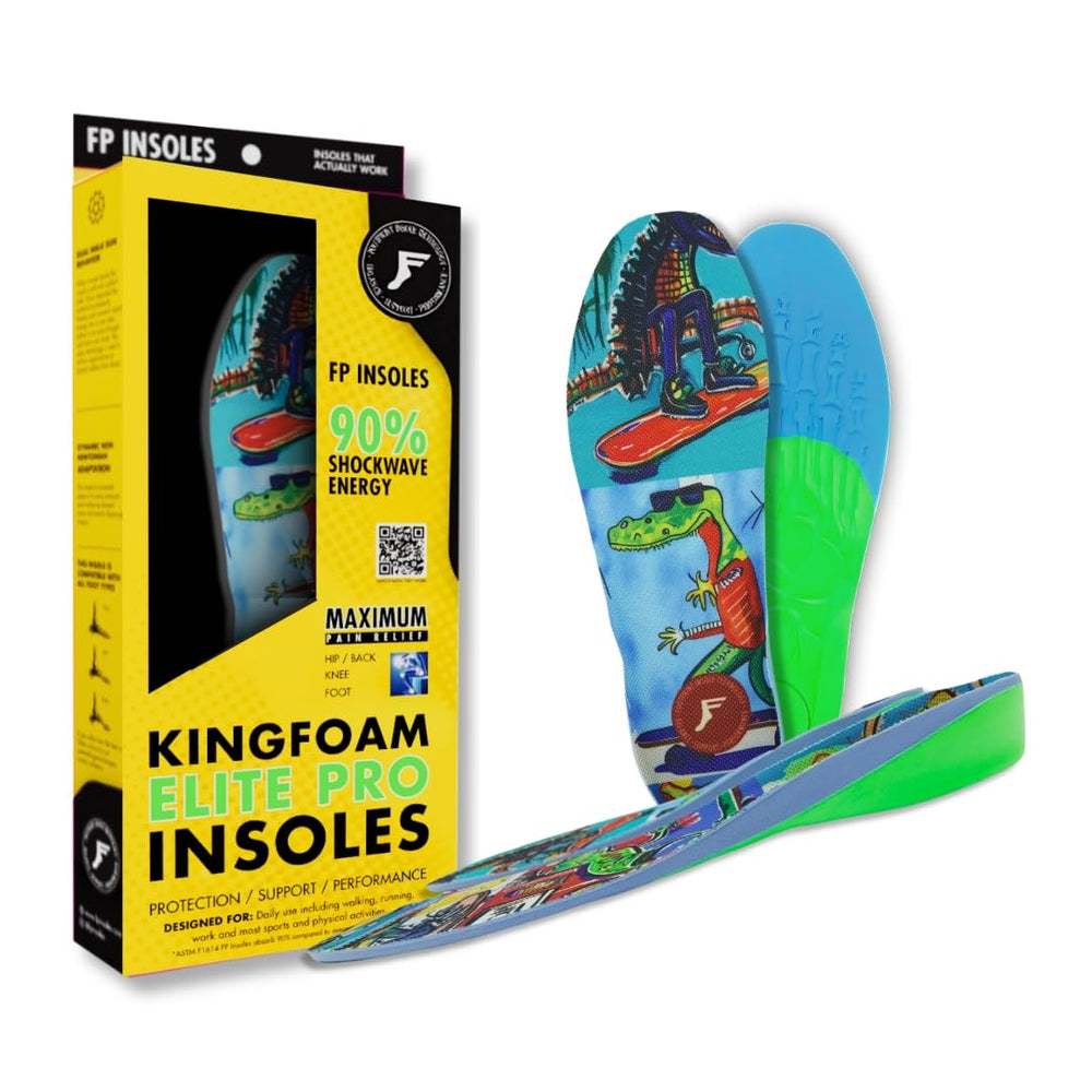 Generic FP Kingfoam Elite Pro insoles dual-layer top provide long-lasting comfort.