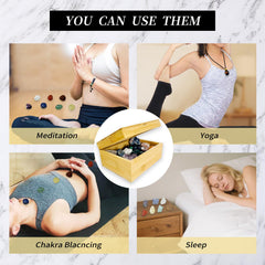 Generic Healing Crystals Kit burlap bags for secure stone storage during travel.