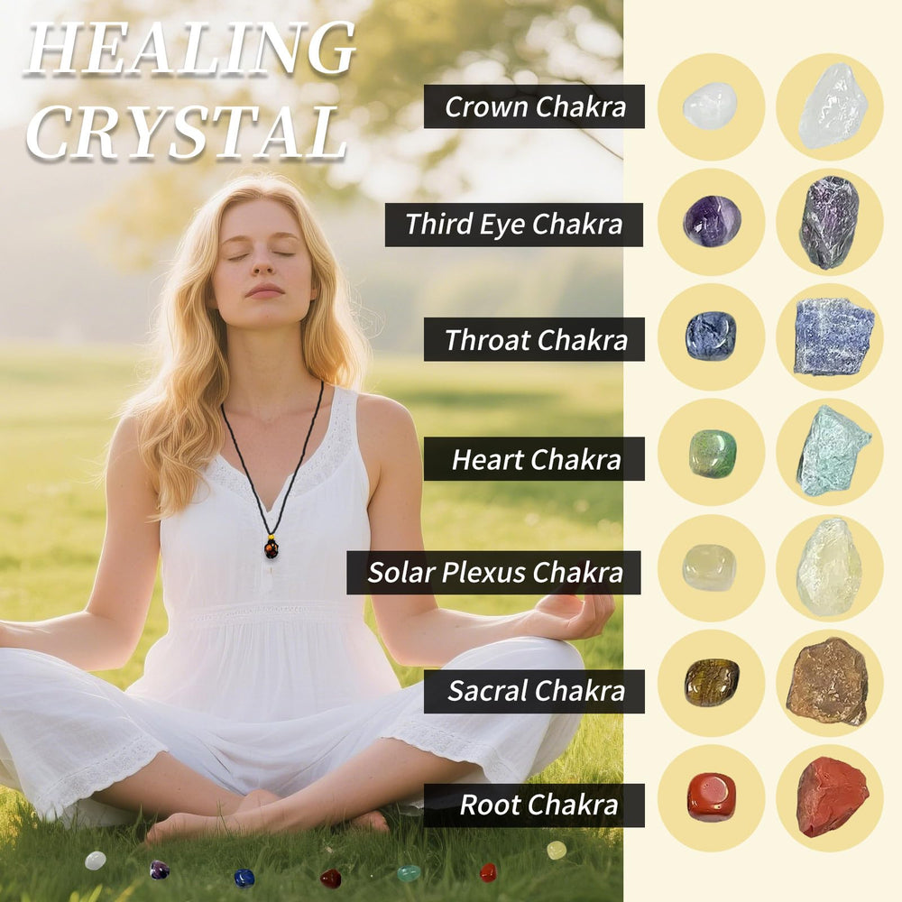 Generic Healing Crystals Kit necklaces offer portable calm and focus.