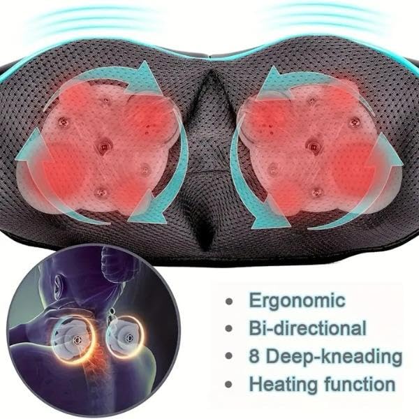 Heating therapy function activated for comforting warmth during massage
