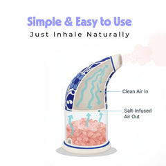 Generic Himalayan Salt Inhaler ergonomic grip for comfortable daily handling.