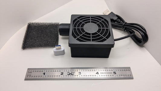 Generic hose dryer USB-powered operation quietly dries hoses.