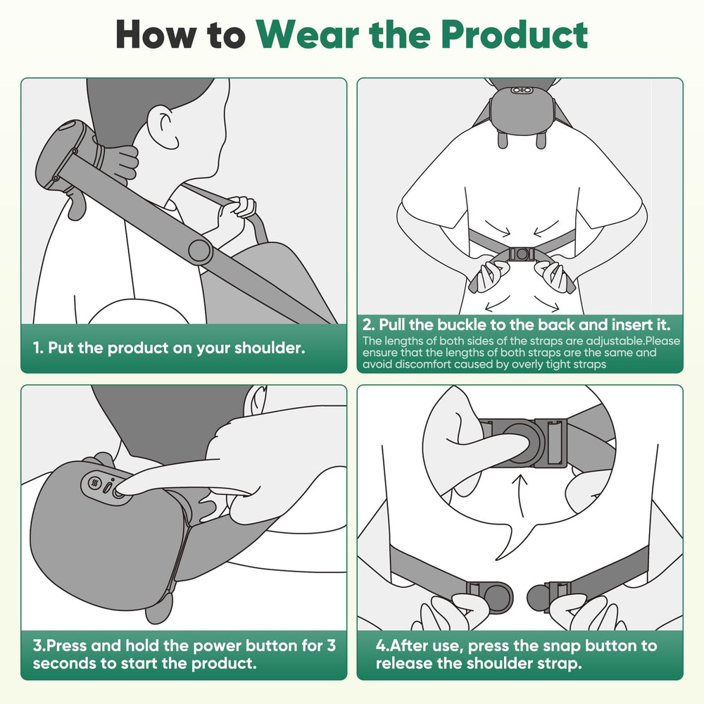 Generic massager with intuitive controls for easy operation