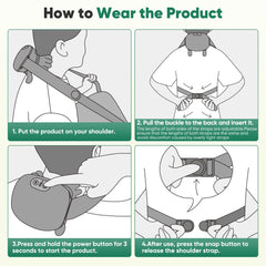 Generic massager with intuitive controls for easy operation