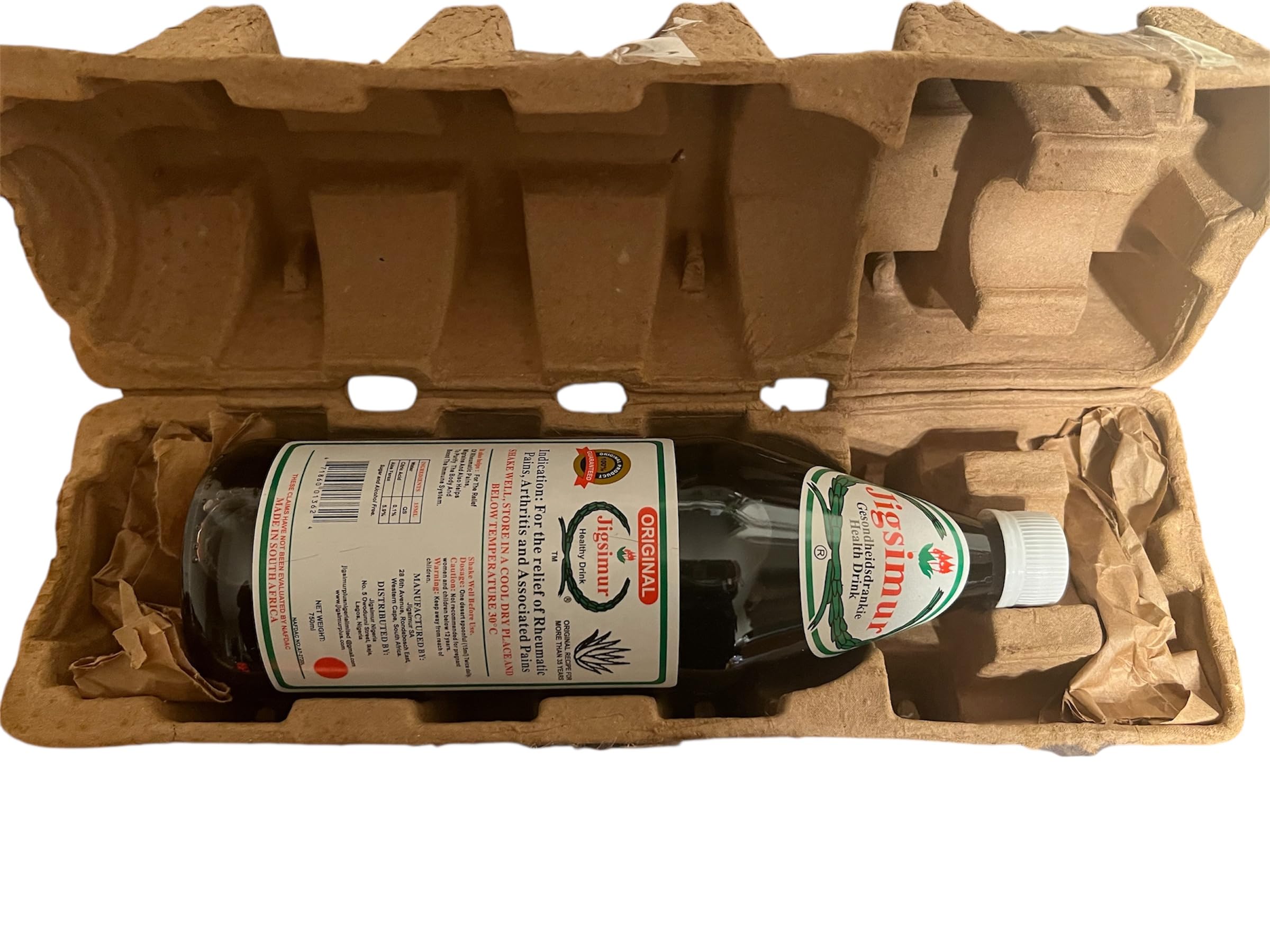 Generic Jigsimur Original glass serve presents a 100% herbal drink for wellness rituals.