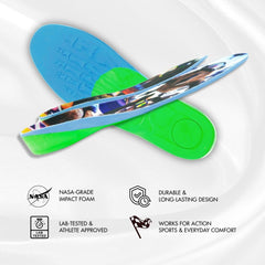 Generic Kingfoam Elite Pro FP Insole duraweave cover resists compression.