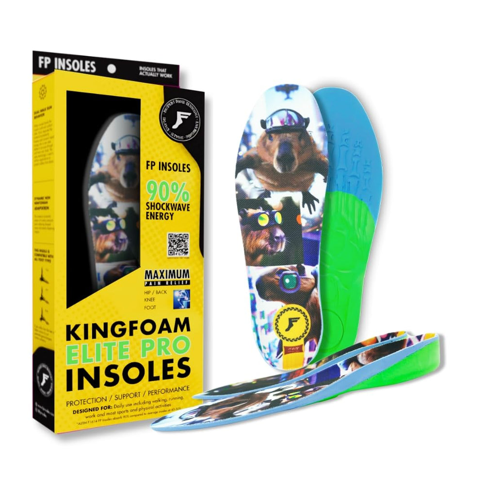 Generic Kingfoam Elite Pro FP Insole top view shows soft cushioning and support.