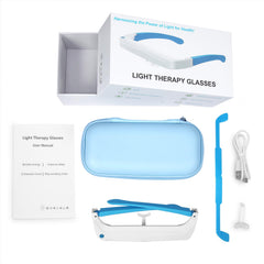 Generic Light Therapy Glasses feature a comfortable, adjustable fit.
