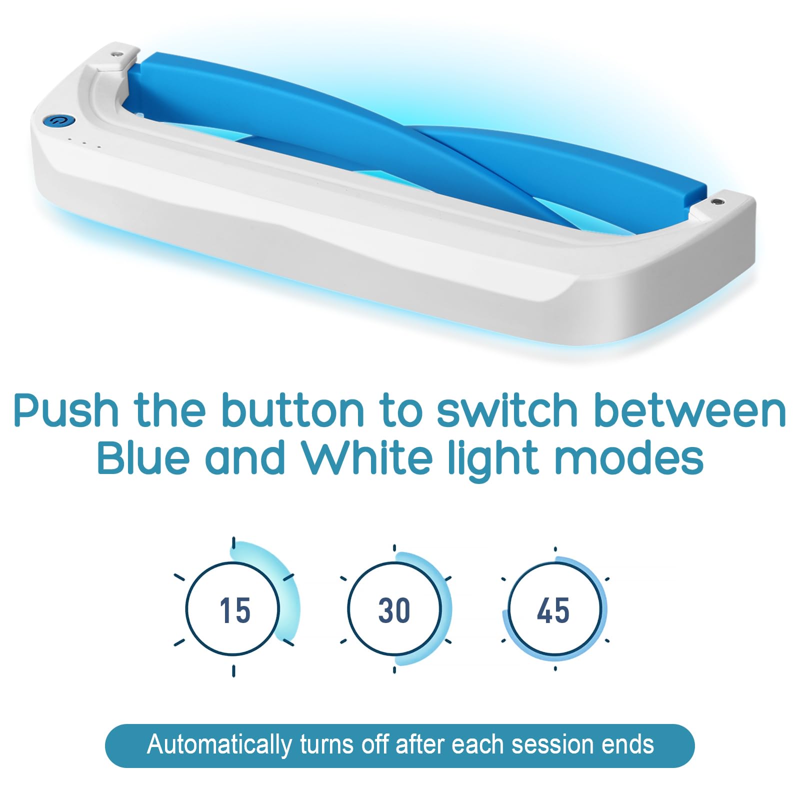 Generic Light Therapy Glasses worn as a compact, hands-free daylight option.