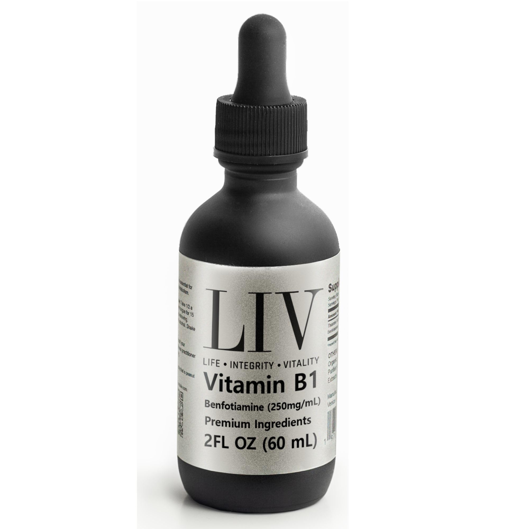 Generic LIV Vitamin B1 Liquid bottle front view for daily metabolism support