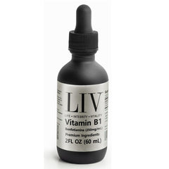 Generic LIV Vitamin B1 Liquid bottle front view for daily metabolism support
