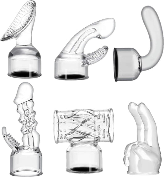 Generic massage wand attachment with a soft silicone head cover for smooth sessions.