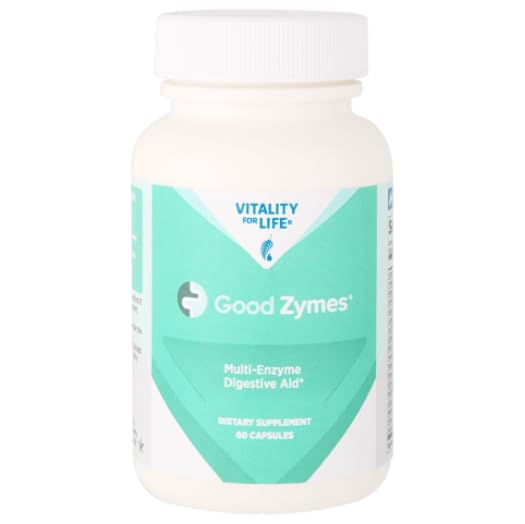 Generic Melaleuca Good Zymes bottle with 60 capsules for daily digestion support