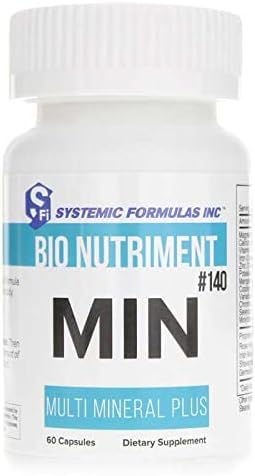 Generic MIN Multi Mineral Plus bottle closeup emphasizes capsules delivering essential nutrients