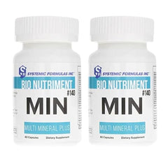 Generic MIN Multi Mineral Plus bottle front view highlighting a balanced mineral blend for daily wellness