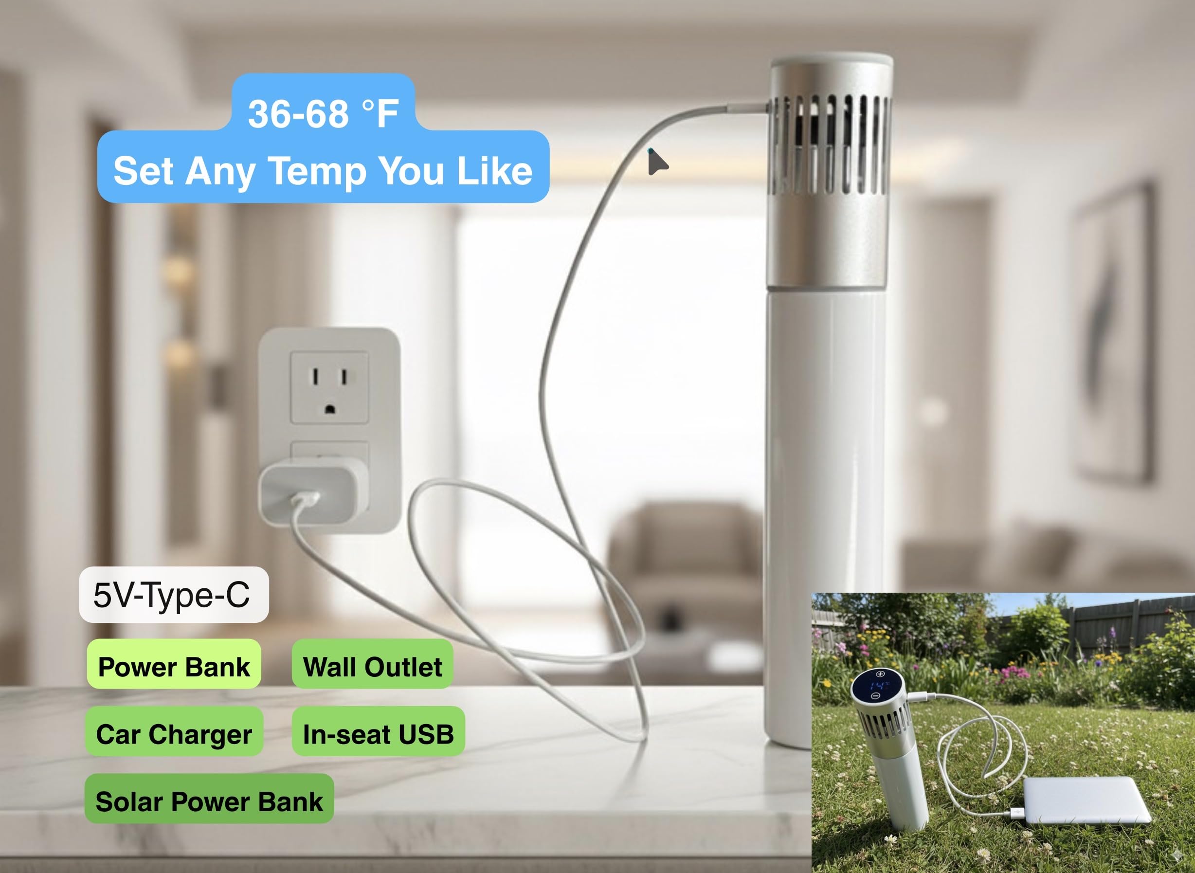 Generic Mini Insulin Cooler inner chamber provides even cooling airflow