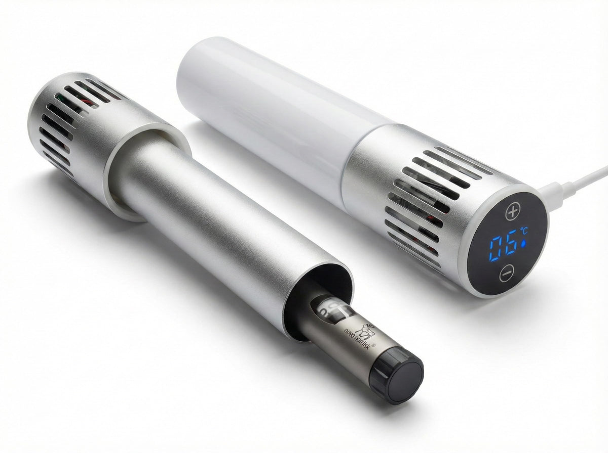 Generic Mini Insulin Cooler shows compact design for travel and on-the-go cooling